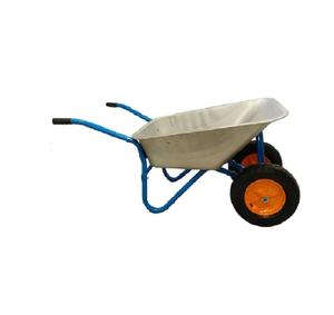 Matériau de plateau en métal résistant aux roulements Charge élevée Brouette à roue pneumatique pour baignoire à usage intensif en vente en gros - Product Image 4