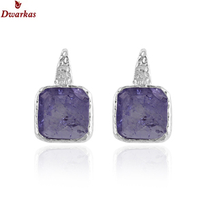 Conception populaire Quartz Gemstone 925 Sterling Silver Dangle Charm Boucles d'oreilles pour les femmes Party Jewelry Wholesale - Product Image 2