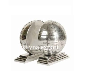 Luxe argent plaqué fantaisie bateau concepteur étagère décorative fabriqué à la main en aluminium serre-livres forme moderne Sculpture serre-livres décor - Product Image 5