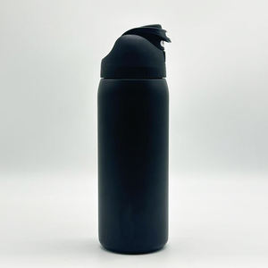 Bouteille d'eau isotherme réutilisable à double paroi en acier inoxydable à large ouverture 24/32 oz pour la salle de sport, le sport et le vélo - Product Image 4