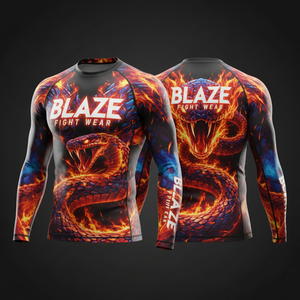 Personaliza Tu Propio Logotipo, Camiseta de Compresión Sublimada de Manga Larga para MMA, BJJ, Rashguard para Hombre - Product Image 4