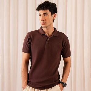 Polos personalizados a granel OEM para hombres de alta calidad 100% algodón de manga corta antiarrugas transpirable Elegante ropa informal de negocios - Product Image 2