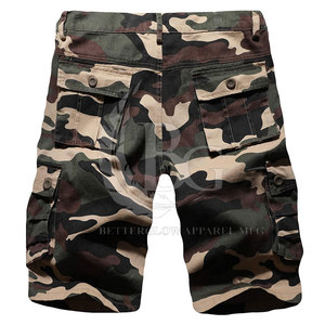 2025 dernière conception respirant hommes coton Cargo Shorts haute qualité solide motif Style décontracté uni teint - Product Image 2