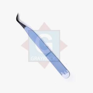 Pinzas de volumen de etiqueta privada Extensión de pestañas personalizada de acero inoxidable Pinzas de Punta fuerte - Product Image 1