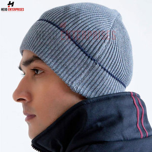 Unisex Warm Winter <b>Beanie</b> Cap New Style Fashion Acrylic Knit Cuffed <b>Beanie</b> Logo Men's Knit Cuff <b>Beanie</b> Cap <b>Waterproof</b> Fabric - Product Image 3