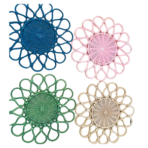 Mantel Individual de ratán hecho a mano de alta calidad Origen de Vietnam, artesanía natural redonda, suministro de exportación de decoración de comedor ecológico - Product Image 1