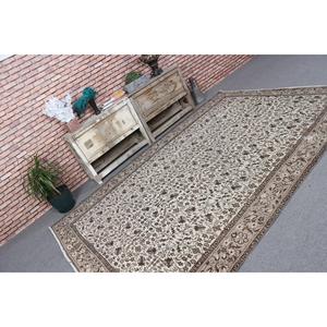 Tapis de 6,2 x 9 pieds, grand tapis turc, tapis marron à motifs de plantes et d'arbres - Product Image 1