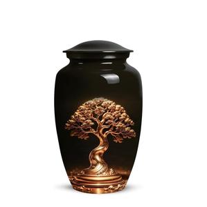 Custom-Size Tree of Life Urn Unique Metal Cremation Urn for <b>Mom</b> Adult Male & Female Human Ashes Burial & Decorative Urn - Product Image 1