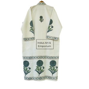 Albornoz de Algodón Estampado a Mano al por Mayor - Product Image 4