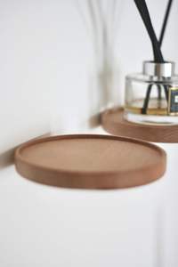 Estante de Pared Moderno de Madera para Baño, Exhibidor, Macetero Colgante, Almacenamiento con Gran Capacidad, Fácil de Limpiar - Product Image 5