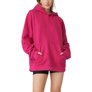 Sudadera con capucha de gran tamaño para mujer, sudadera holgada de manga larga con bolsillos ajustables, sudaderas con capucha de invierno para mujer - Product Image 4