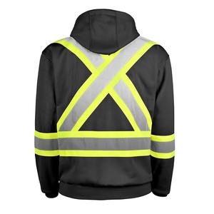 Manufacturer Wholesale <b>High</b> Quality Visibility Safety Workwear Hi <b>Vis</b> Warm <b>Fleece</b> Jackets Mens - Product Image 2