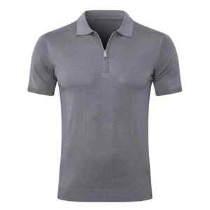 Men's Summer New Fashion <b>Silky</b> Fabric for Polo Shirt Full-Body Letter Print <b>Top</b> Plus Size Compressed Clothing - Product Image 4