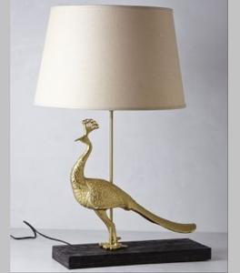 New Arrival Peacock Design <b>Bedside</b> <b>Table</b> Lamp Living Room Side <b>Table</b> Lamp With High Quality Gold Fineshed With Lowest Price - Product Image 1