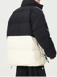 2024 sur mesure hommes de haute qualité imperméable hiver manteau à capuche bouffant veste Polyester fourrure décoration plaine solide tricoté - Product Image 5