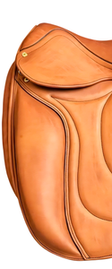 Sillín de salto de doma inglesa de cuero sintético para el mejor rendimiento de equitación - Product Image 2