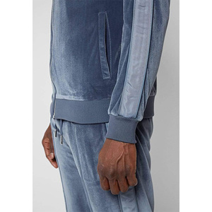 Top trending Men Velvet Chándal en Super calidad mejor diseño OEM servicio transpirable sostenible ropa casual traje de terciopelo suave - Product Image 3