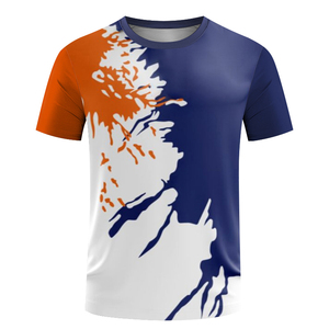 Camiseta con estampado personalizado informal para hombre, algodón pesado de alta calidad, bordado de gran tamaño, liso, hombro caído, más logotipo corto - Product Image 2
