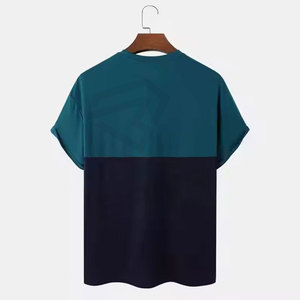 Premium de haute qualité personnalisé Logo impression hommes surdimensionné long solide à manches courtes T-Shirts 100% coton biologique - Product Image 2