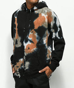 Venta al por mayor personalizado Tie-Dye sudaderas con capucha bordadas 100% algodón temporada de invierno sudaderas con capucha de alta calidad para hombres - Product Image 1