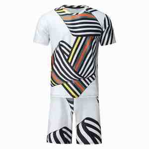 เซ็ตกางเกงขาสั้นและเสื้อยืดผ้าฝ้าย2ชิ้นสำหรับผู้ชายชุดกางเกงขาสั้นสำหรับ2025 - Product Image 3