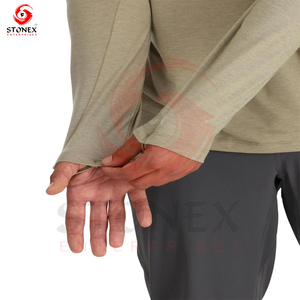 Nueva ropa de pesca barata para hombres, ropa de pesca de manga larga, fabricante de sudaderas con capucha de pesca en blanco personalizado - Product Image 3