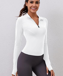 New Fashion Luxury Ice Silk Cotton Girls' Golf Uniform Sweat Wicking Elastic <b>Long</b> <b>Sleeved</b> <b>Polo</b> Shirt for <b>Women</b> - Product Image 5