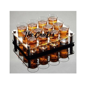 Soporte de vidrio acrílico y acero de diseño fabuloso para utensilios de cocina soporte de vidrio decorativo a precio competitivo - Product Image 2