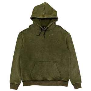 เสื้อฮู้ดซักกรดของผู้ชายเสื้อ100% แบบสวมหัวผ้าฝ้ายฝรั่งเศสเทอร์รี่เปล่าผ้าเช็ดแบบสวมหัวสไตล์วินเทจซีดจาง - Product Image 1