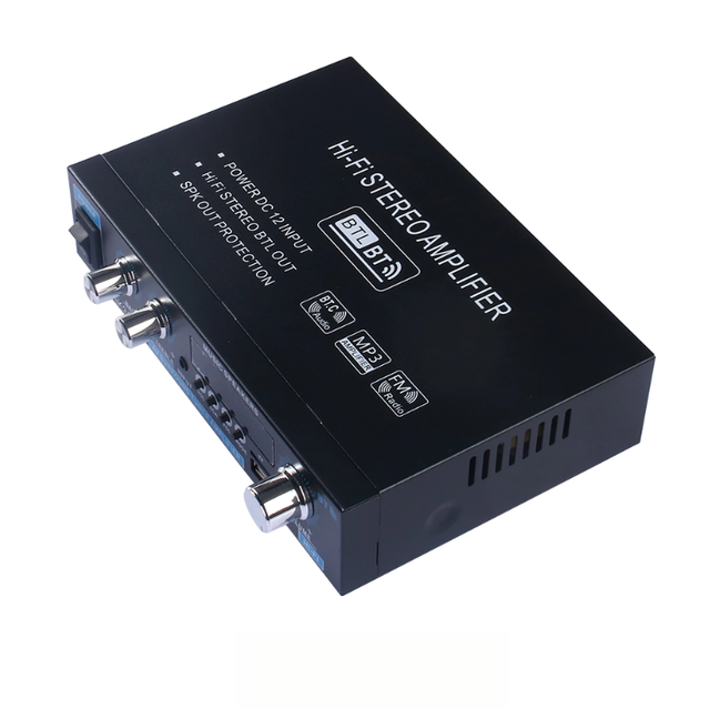 HiFi Blue Tooth 5.0 Digital Amplifier 30W*2 Dual-Channel Stereo Amp with Bass/Treble Control USB TF Music Player