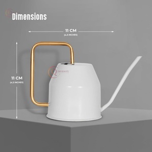 กระป๋องน้ำสีเขียวเคลือบด้วยผงทองด้ามจับสำหรับรดน้ำจากผู้ผลิตจากอินเดีย - Product Image 2