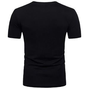 100% algodón verano Camiseta con cuello en V ajuste holgado buen precio camiseta de talla grande para hombres personalizados de alta calidad de talla grande camisetas de hombre - Product Image 3