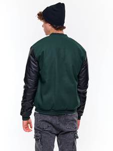 2023ใหม่เสื้อแจ็กเก็ตมหาวิทยาลัยสำหรับผู้ชายเสื้อแจ็คเก็ตไฮสตรีทเสื้อแขนยาวปักโลโก้ได้ตามต้องการ - Product Image 4