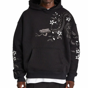 Venta al por mayor sudaderas con capucha de hombre de mejor diseño ligero 100% algodón Color sólido largo transpirable para la temporada de invierno servicio OEM disponible - Product Image 3