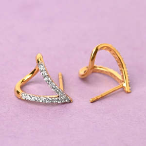 CLARA Pendientes de Aro Huggies de Plata de Ley 925 con Patrón de Letras Religiosas, Baño de Rodio, Opciones en Oro de 14k, Oro de 18k y Oro Rosa, con Perla - Product Image 3