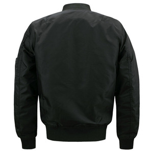 Offre Spéciale mode hommes coupe-vent Slim Fit coton Bomber vestes col montant vêtements d'extérieur avec toile tissu - Product Image 3