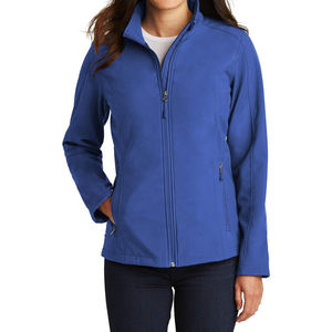 Recién llegado, chaquetas Softshell cómodas para mujer, prendas de vestir exteriores informales personalizadas, chaquetas de lana Softshell de poliéster 100% - Product Image 1
