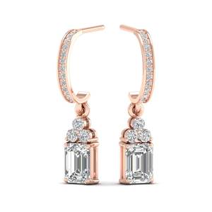REYES High Quality 925 Sterling Silver CVD HPHT Lab Grown Diamond <b>Drop</b> <b>Earrings</b> For Women Luxury Wedding <b>Bridal</b> Jewelry - Product Image 1