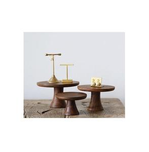 Modern Acacia <b>Wood</b> <b>Cake</b> <b>Stand</b> for Dessert Presentation Wedding Buffet Home Kitchen and Restaurant Use - Product Image 3