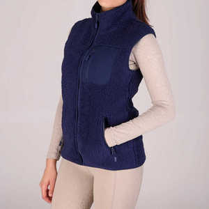 Logotipo personalizado y diseño de Invierno para mujer, chaleco acolchado Ecuestre para montar a caballo, chaleco polar de la mejor calidad para jinete de caballo - Product Image 1