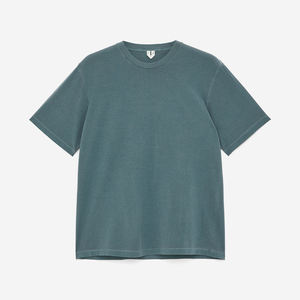 เสื้อยืดกีฬาวินเทจผ้าถัก220กรัมทรงหลวมแบบลำลองพิมพ์ดิจิตอล - Product Image 1