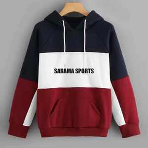 Ventes en gros de sweats à capuche en coton lourd à manches longues avec doublure en sergé et épaules tombantes de haute qualité avec poches pour hommes - Product Image 1