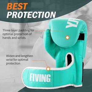 Gants de boxe professionnels Twins Boxing Cleto en cuir véritable pour MMA, Muay Thai, sparring et kick-boxing - Product Image 5
