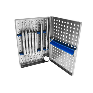 Kit de Instrumentos de Profilaxis de Acero Inoxidable de Alta Calidad, Casete de Configuración Periodontal Grande, Tipo de Hoja Recta, Cirugía General - Product Image 4