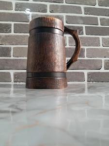 Mug en bois massif de qualité supérieure, tasse à café, thé, bière en bois pour cadeau et usage quotidien, disponible au prix d'usine - Product Image 5