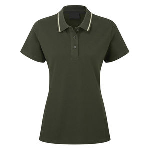 Casual Women's Polo <b>T</b>-<b>Shirts</b> Unique Button Decoration Heavy Cotton Solid Pattern Plus Size-Unique Design for Comfortable Fit - Product Image 3