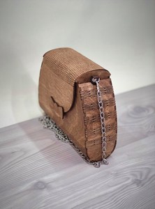 High Quality Handmade Wooden Clutch Chain Strap Hook Loop Closure Customizable Capacity-Mehak Impex Brand Fashion Evening Purse - Product Image 3