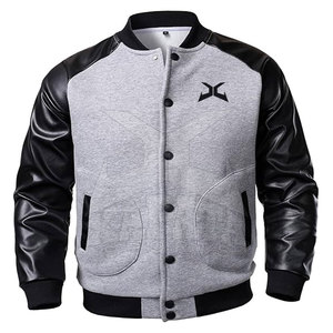 Veste d'hiver pour homme XAPATA SPORTS, qualité supérieure, laine/cuir, style Letterman, col montant, respirante, vêtements d'hiver décontractés, personnalisable - Product Image 1