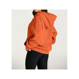Vêtements pour femmes Sweat à capuche personnalisé pour femmes Premium Oversized Women Pull Over Hoodie - Product Image 4