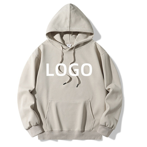 OEM Custom Manufacturers Drop Shoulder 100% Cotton Heavyweight Blank Plain Fleece Oversized <b>Pullover</b> Hoodie for <b>Men</b> - Product Image 6